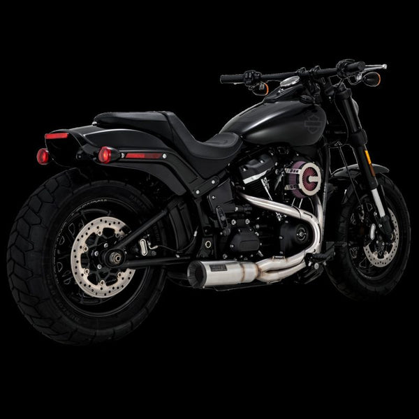 Vance & Hines Harley Davidson 18-22 Softail / Fat Bob Hi-Output 2-1 PCX Full System Exhaust - Bull Strap