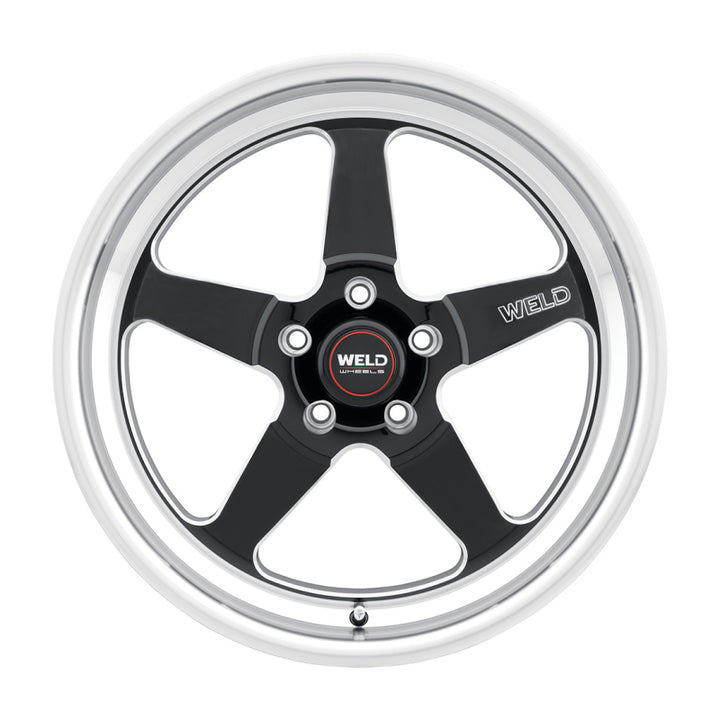 Weld S104 20x9.5 Ventura 5x135 ET13 BS5.75 Gloss BLK MIL DIA 87.1 - Bull Strap