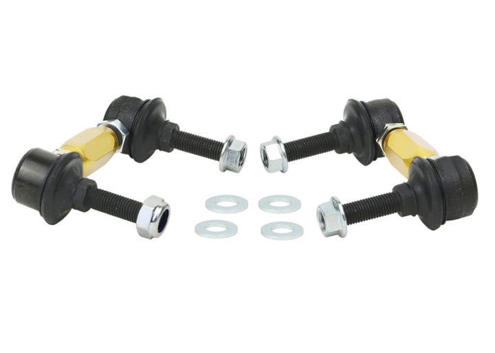 Whiteline Universal Swaybar Link Kit-Heavy Duty Adjustable Ball Joint - Bull Strap