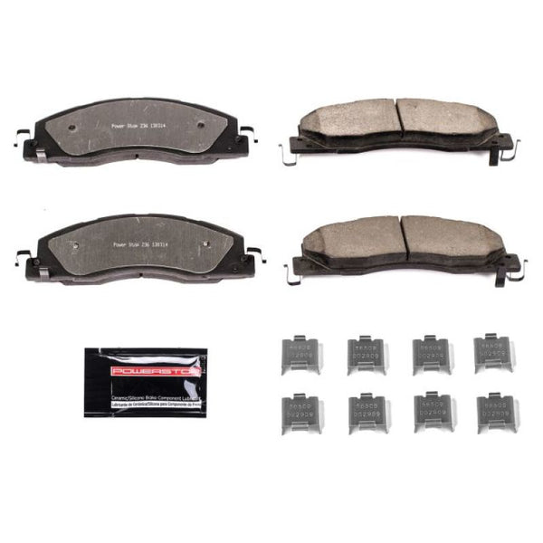 Power Stop 09-10 Dodge Ram 2500 Front Z36 Truck & Tow Brake Pads w/Hardware - Bull Strap