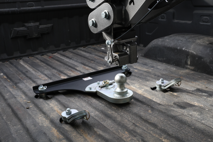 Gen-Y 2017+ Ford GoosePuck 5in Offset Ball Puck Mount 25K Towing - Bull Strap