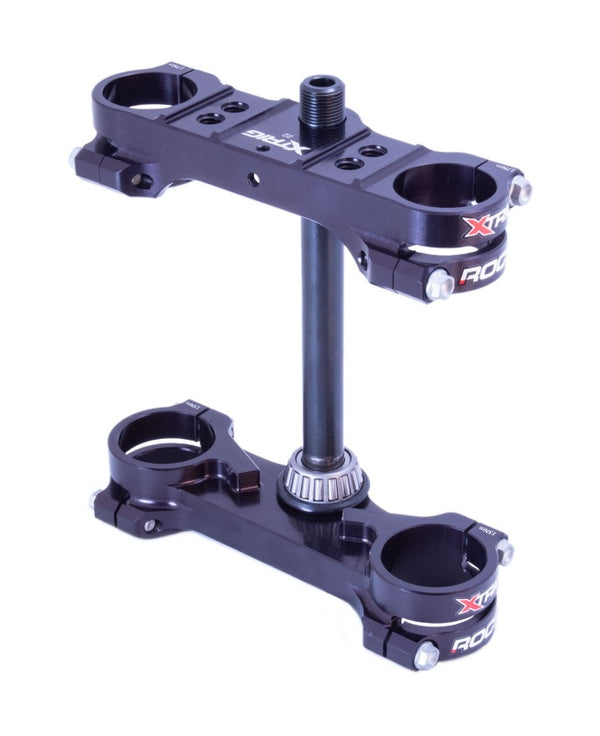 XTrig 2024 KTM 65 SX /Husqvarna TC 65/ GasGas MC 65 ROCS Tech Clamp M12 - Black - Bull Strap