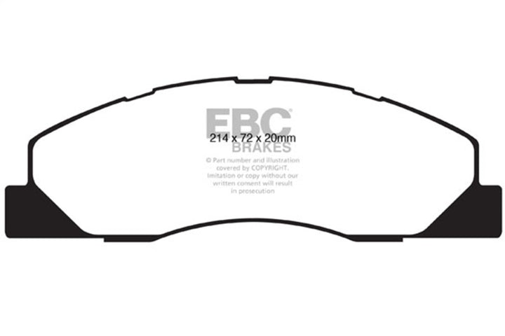 EBC 09-11 Dodge Ram 2500 Pick-up 5.7 2WD/4WD Extra Duty Front Brake Pads - Bull Strap
