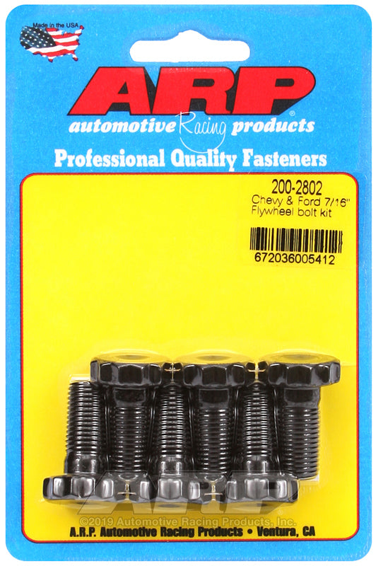ARP Chevy & Ford 7/16-20in Flywheel Bolt Kit - Bull Strap