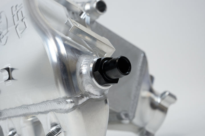 CSF BMW M2/M3/M4 S58 Comp & Non-Comp (G8X) Charge-Air Cooler Manifold - Raw Billet - Bull Strap