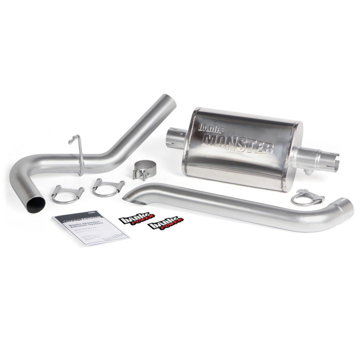 Banks Power 87-01 Jeep 4.0L Cherokee Monster Exhaust System - Bull Strap