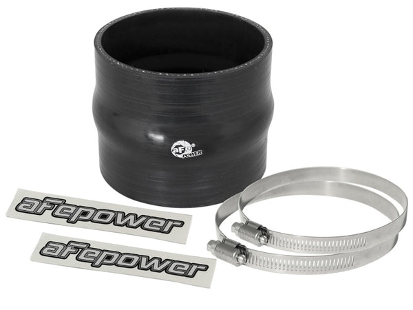 aFe Magnum FORCE Silicone Replacement Coupling Kit 3.5in ID x 3in Length Straight Coupler w/ Hump - Bull Strap