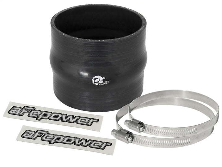 aFe Magnum FORCE Silicone Replacement Coupling Kit 3.5in ID x 3in Length Straight Coupler w/ Hump - Bull Strap