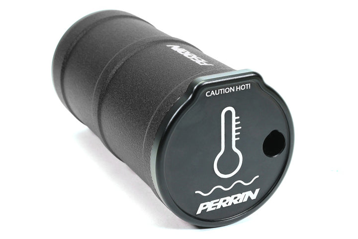 PERRIN 02-25 Subaru WRX / 04-21 STI / 13-25 BRZ/GR86/FRS/86 Coolant Overflow Tank - Black - Bull Strap