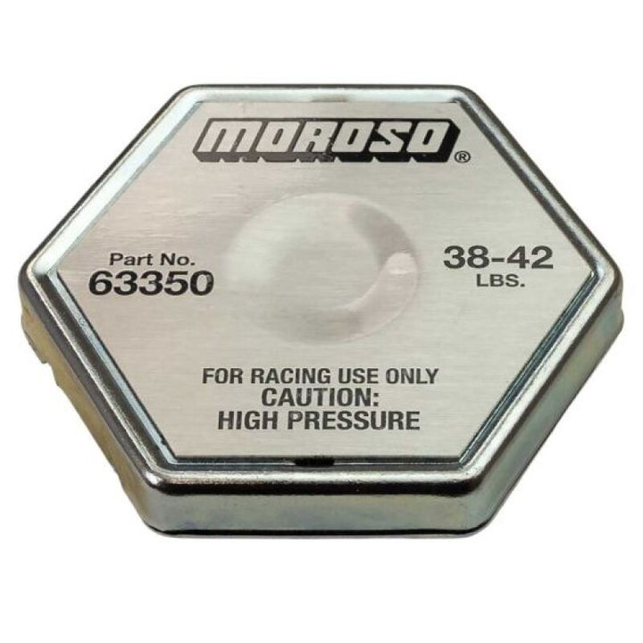 Moroso Racing Radiator Cap - 38-42 PSI - Bull Strap