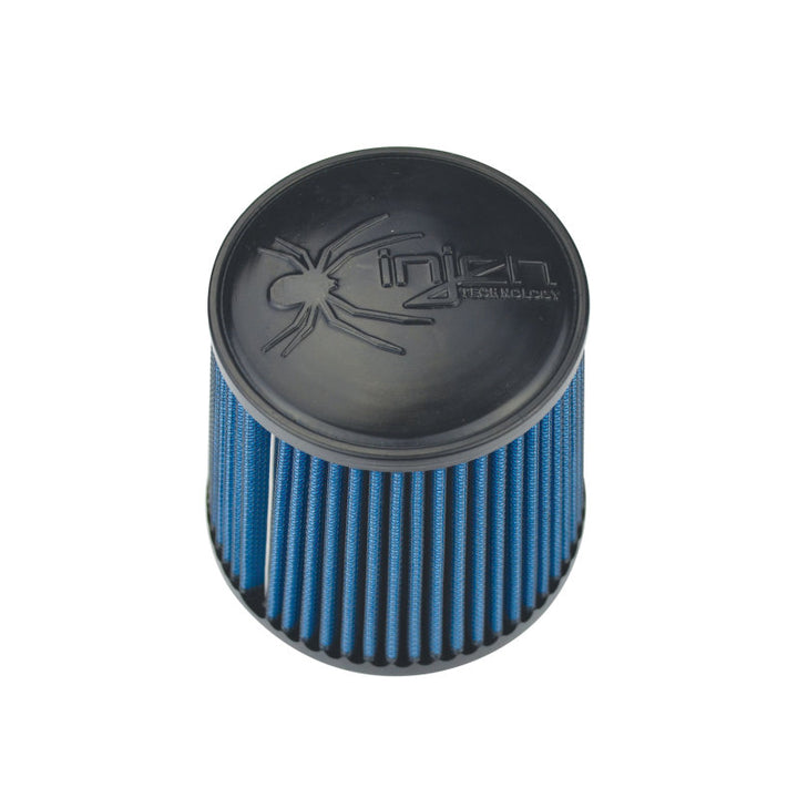 Injen NanoWeb Dry Air Filter 3in Neck / 5in Base / 4.5in Tall / 4in Top - 55 Pleats - Bull Strap