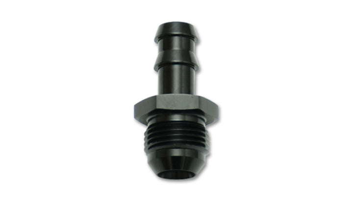 Vibrant Male -6AN to 5/16in Hose Barb Straight Aluminum Adapter Fitting - Bull Strap