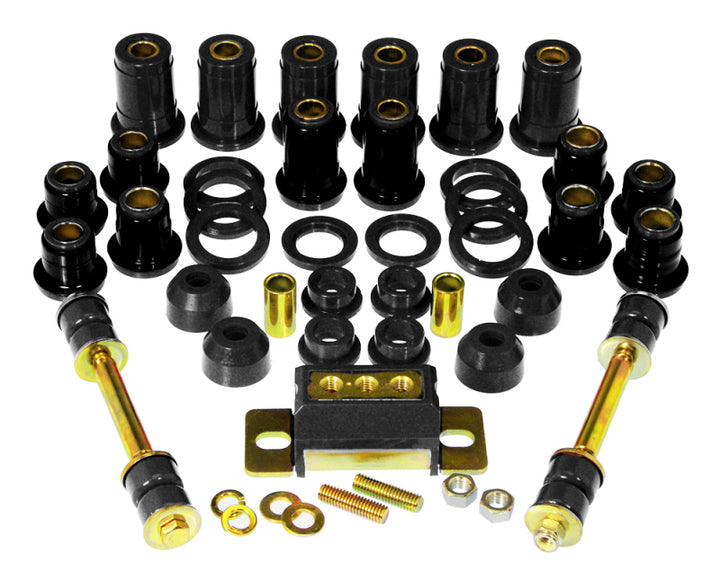 Prothane 59-64 Chevy Full Size Total Kit - Black - Bull Strap
