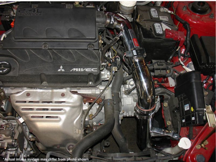 Injen 06-09 Eclipse 2.4L 4 Cyl. (Manual) Black Cold Air Intake - Bull Strap