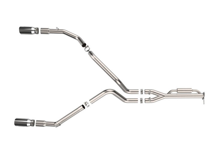 aFe Vulcan Series Cat-Back Exhaust System Ford F-150 Raptor 21-24 V6-3.5L (tt) - Bull Strap