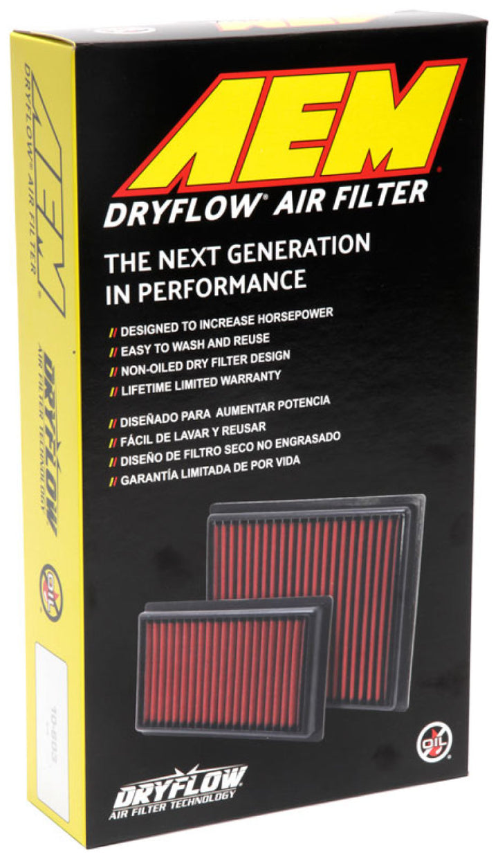 AEM 17-20 Subaru BRZ 2.0L DryFlow Air Filter - Bull Strap