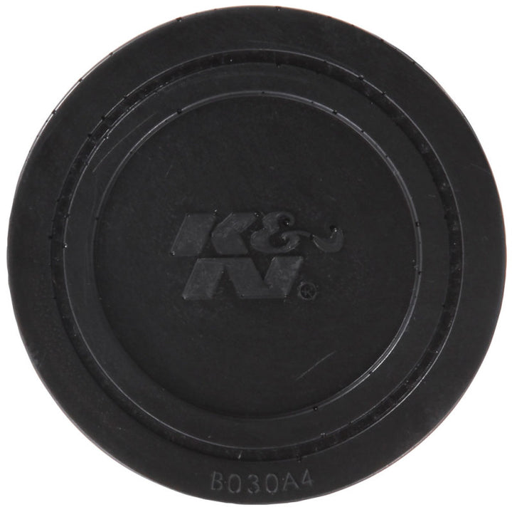 K&N 1.75 inch Vent 3 inch D 2.5 inch H Air Filter - Rubber Top - Bull Strap