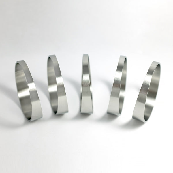 Stainless Bros 3.0in x 1D/3in CLR Tight Radius 16 Gauge Pie Cut - 5pk - Bull Strap