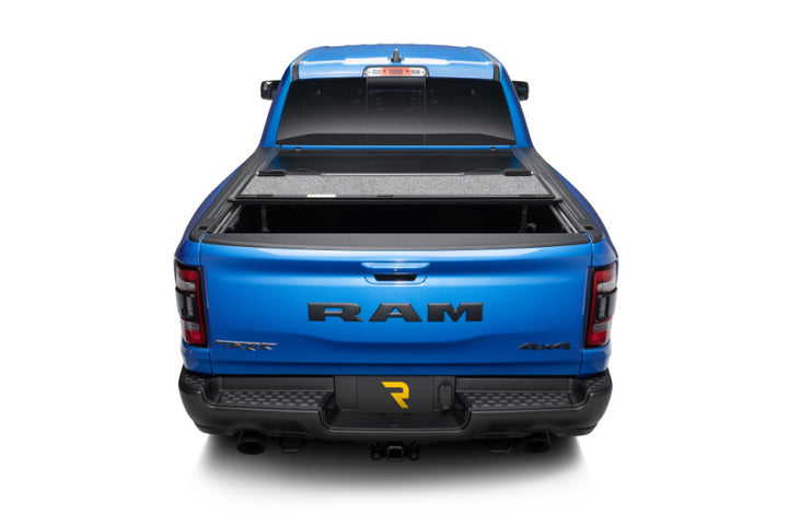 UnderCover 03-20 Dodge Ram 1500/2500 (w/o Rambox) 6.4ft Ultra Flex Bed Cover - Matte Black Finish - Bull Strap