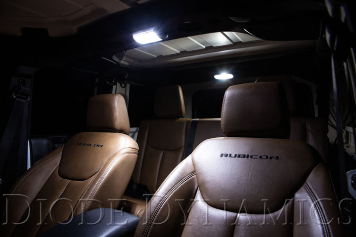 Diode Dynamics Wrangler JK 4dr Interior Kit Stage 2 - Cool - White - Bull Strap