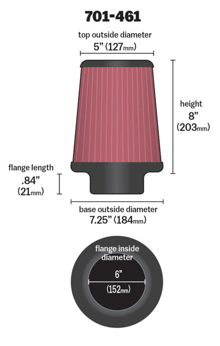 Airaid Kit Replacement Filter - Bull Strap