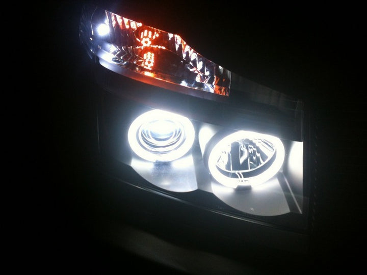 Spyder Nissan Titan 04-14/Armada 04-07 Projector Headlights CCFL Halo LED Blk PRO-YD-NTI04-CCFL-BK - Bull Strap