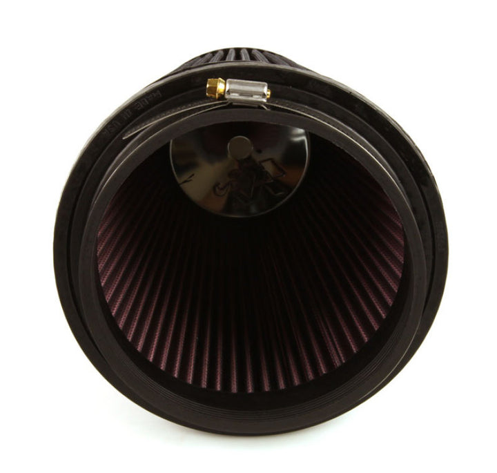 K&N Round Tapered Universal Air Filter 6 inch Flange 7 1/2 inch Base 5 inch Top 7 1/2 inch Height - Bull Strap
