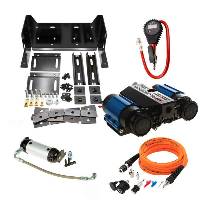 ARB High Performance Twin On-Board Compressor Kit - 12V - Bull Strap