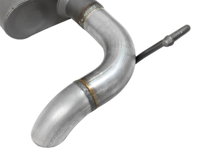 aFe Scorpion Exhaust System Axle Back Aluminized Hi-Tuck 07-17 Jeep Wrangler JK V6 3.6/3.8L - Bull Strap