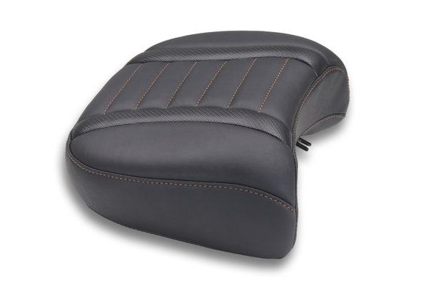 Mustang 23-25 Harley CVO Rd Glide Std, Str Glide and Rd Glide, Deluxe Touring Wide Passenger Black - Bull Strap