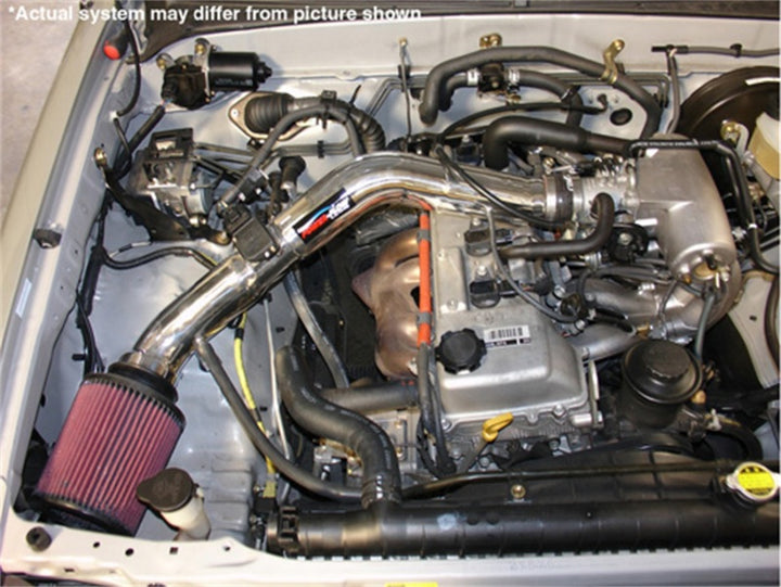 Injen 00-04 Tacoma 2.4L 4 Cyl. 01-04 Tacoma PreRunner 2.7L 4 Cyl. only Polished Power-Flow Air In - Bull Strap