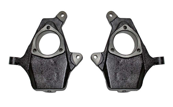 MaxTrac 07-16 GM C/K1500 2WD/4WD 2in Front Lowering Spindles - Bull Strap