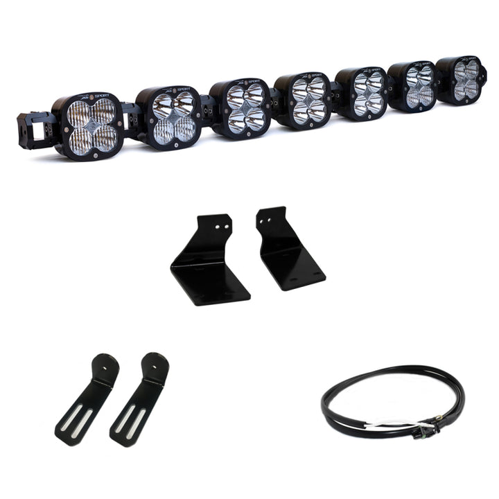 Baja Designs 2020+ Ford Super Duty 7 XL Linkable Light Kit w/ Upfitter - Bull Strap