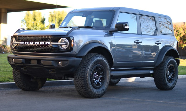 AMP Research 21-23 Ford Bronco 4 Door (Excl. Raptor) XL PowerStep - Black - Bull Strap
