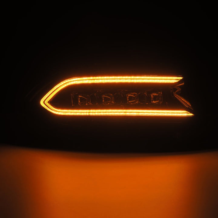 AlphaRex 15-23 Dodge Charger NOVA-Series LED Proj Headlights Blk w/Activtn Light & Seq.Sig / SB DRL - Bull Strap
