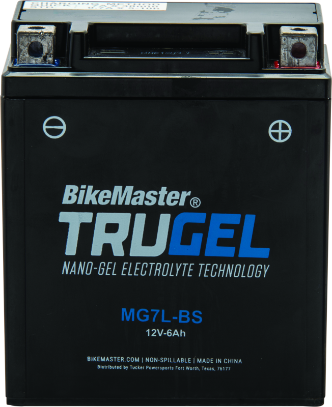 BikeMaster TruGel Battery - MG7L-BS - Bull Strap