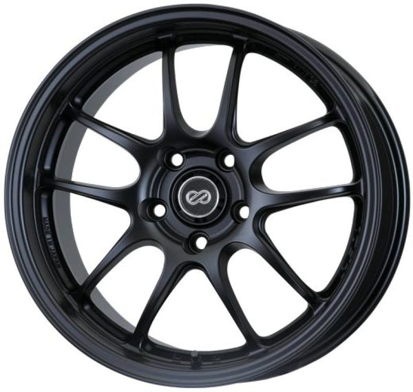 Enkei PF01A 18x9.5 5x114.3 45mm Offset Black Wheel (for Ford Mustang) - Bull Strap