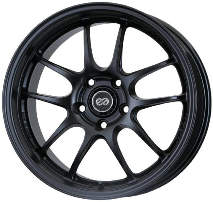 Enkei PF01A 18x9.5 5x114.3 45mm Offset Black Wheel (for Ford Mustang) - Bull Strap