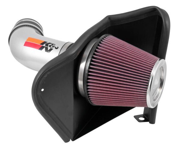 K&N 12-15 Jeep Grand Cherokee SRT 8 6.4L V8 High Flow Performance Intake Kit - Bull Strap