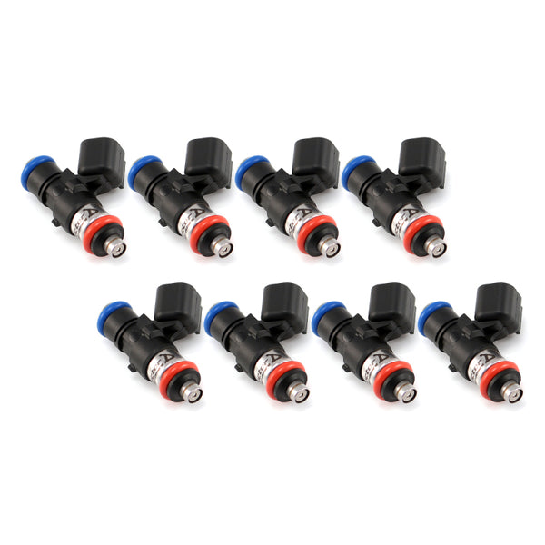 Injector Dynamics 1340cc Injectors- 34mm Length-No Adapt Top(14mm O-Ring)/15mm Low O-Ring(Set of 8) - Bull Strap