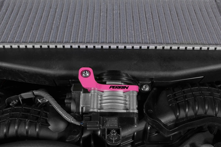 PERRIN 22-25 Subaru WRX / 19-25 Ascent / 20-25 Outback & Legacy Turbo TMIC Bracket - Hyper Pink - Bull Strap
