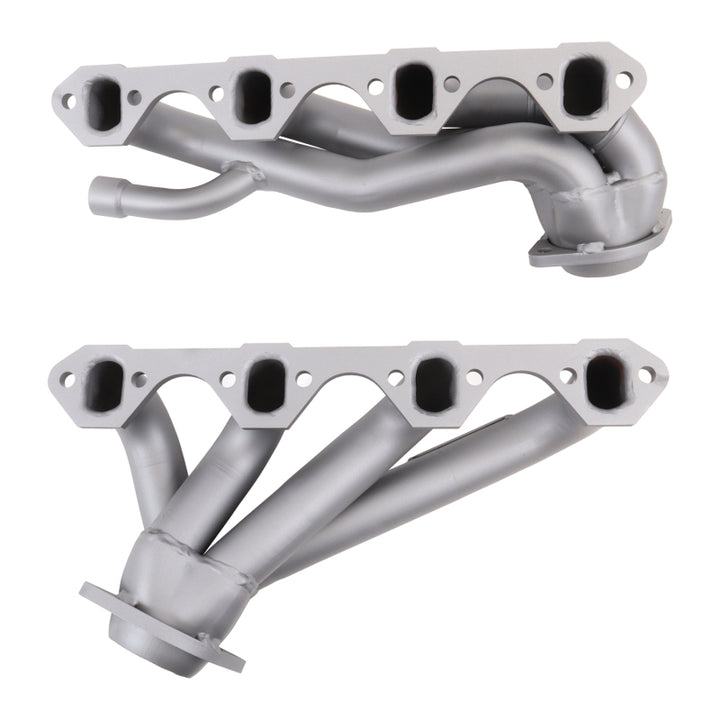 BBK 87-95 Ford F150 Truck 5.8 351 Shorty Unequal Length Exhaust Headers - 1-5/8 Titanium Ceramic - Bull Strap