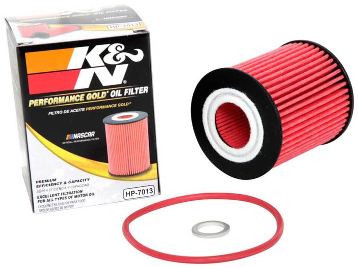 K&N Performance Oil Filter for 15-16 Hyundai Genesis Sedan 3.8L V6 - Bull Strap