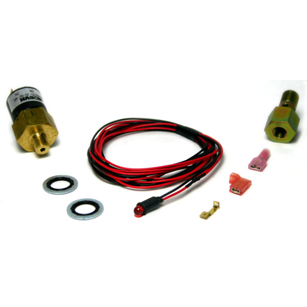 BD Diesel Low Fuel Pressure Alarm Kit Red LED - 1998-2007 Dodge 24-valve - Bull Strap