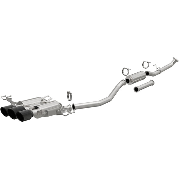 MagnaFlow 2023+ Honda Civic Type R SPEQ Series Cat-Back Perf Exhaust System w/ CF Tips - Bull Strap