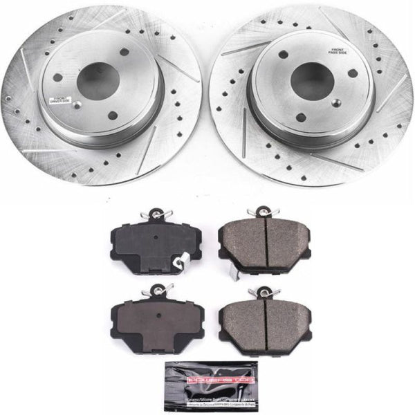 Power Stop 08-16 Smart Fortwo Front Z23 Evolution Sport Brake Kit - Bull Strap
