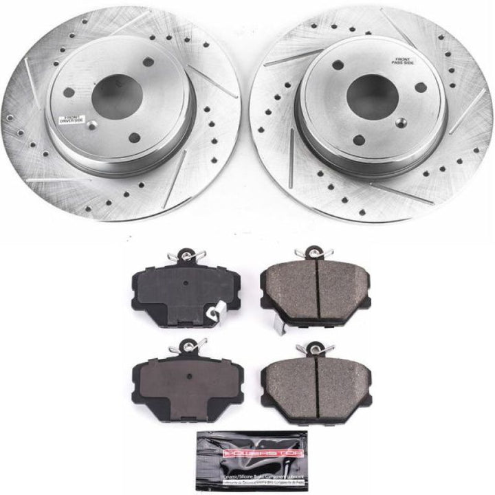 Power Stop 08-16 Smart Fortwo Front Z23 Evolution Sport Brake Kit - Bull Strap