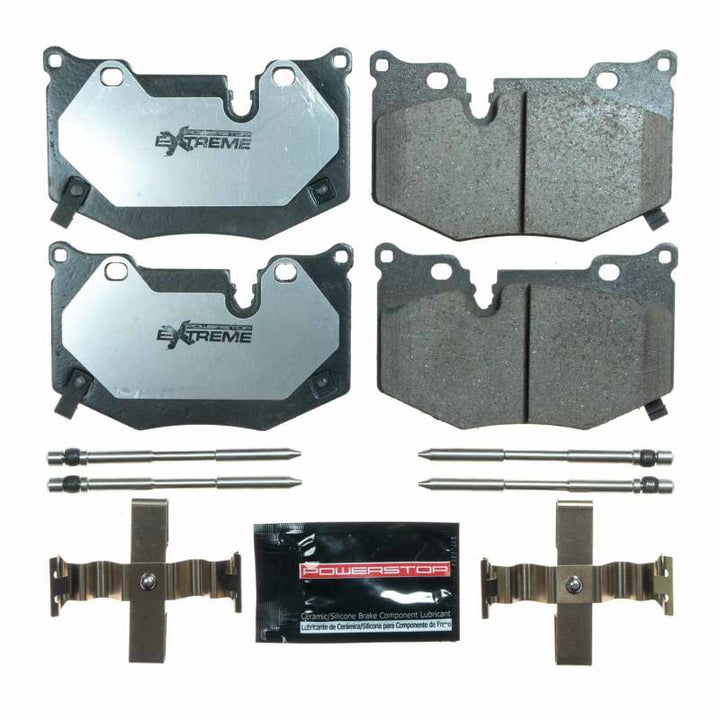 Power Stop 2020 Chevrolet Corvette C8 Z51 Rear Z26 Extreme Street Brake Pads w/Hardware - Bull Strap