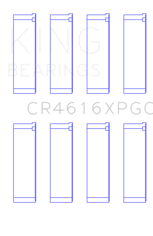 King Engine Bearings Subaru Fa20/ Toyota 4U-GSE Connecting Rod Bearing Set - Size +0.05mm - Bull Strap