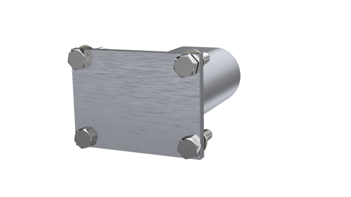 QTP 3in Weld-On QTEC Low Profile Conncetion Oval Tube Kit - Bull Strap